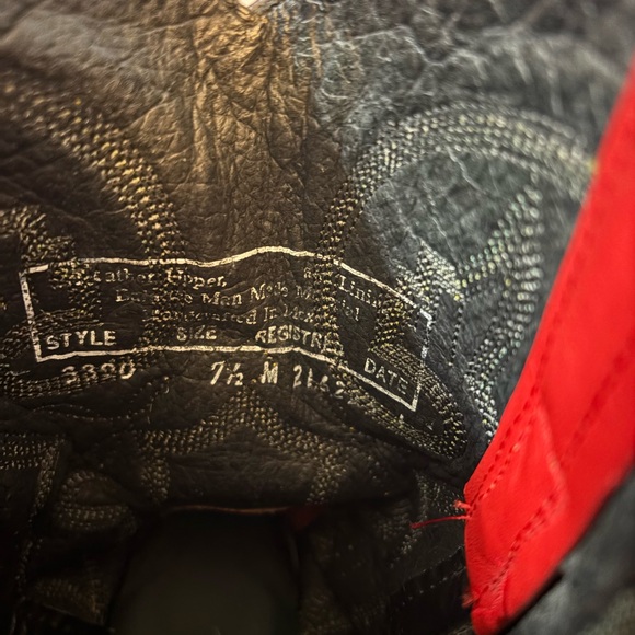 Double H Western Boots Cowboy Style 3390 Red women’s 7.5 M round toe cl - Picture 11 of 12